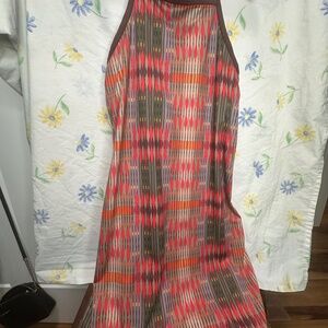 Prana Carmine Desert Print Racerback Ardor Athletic Dress Size medium tennis